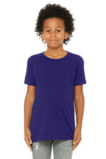 BELLA+CANVAS Youth Jersey Short Sleeve Tee. BC3001Y Team Purple