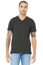 BELLA+CANVAS Unisex Jersey Short Sleeve V-Neck Tee. BC3005 Asphalt