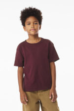BELLA+CANVAS Youth 6-Ounce Heavyweight Tee BC3010Y Maroon
