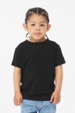 BELLA+CANVAS Toddler Triblend Short Sleeve Tee BC3413T Solid Black Triblend