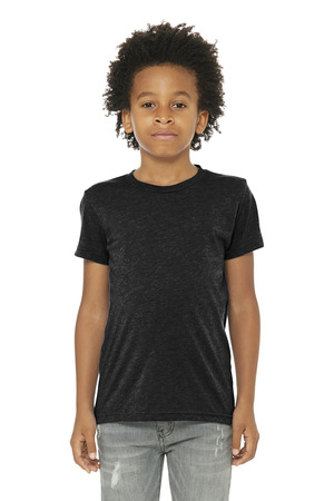 BELLA+CANVAS Youth Triblend Short Sleeve Tee. BC3413Y Charcoal Black Triblend