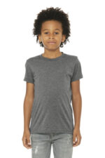 BELLA+CANVAS Youth Triblend Short Sleeve Tee. BC3413Y Grey Triblend