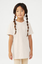 BELLA+CANVAS Youth Triblend Short Sleeve Tee. BC3413Y Oatmeal Triblend