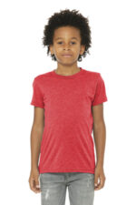 BELLA+CANVAS Youth Triblend Short Sleeve Tee. BC3413Y Red Triblend