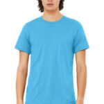 BELLA+CANVAS Unisex Triblend Short Sleeve Tee. BC3413 Aqua Triblend