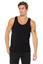 BELLA+CANVAS Unisex Jersey Tank. BC3480 Black Heather