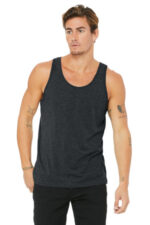 BELLA+CANVAS Unisex Jersey Tank. BC3480 Dark Grey Heather