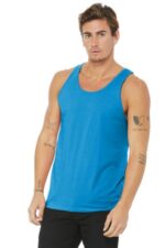 BELLA+CANVAS Unisex Jersey Tank. BC3480 Neon Blue
