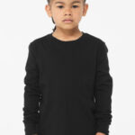 BELLA+CANVAS Youth Jersey Long Sleeve Tee BC3501Y Black
