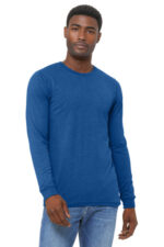 BELLA+CANVAS Unisex Triblend Long Sleeve Tee BC3513 True Royal Triblend