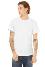 BELLA+CANVAS Unisex Poly-Cotton Short Sleeve Tee. BC3650 White