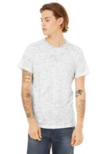 BELLA+CANVAS Unisex Poly-Cotton Short Sleeve Tee. BC3650 White Marble
