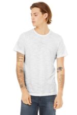 BELLA+CANVAS Unisex Poly-Cotton Short Sleeve Tee. BC3650 White Slub