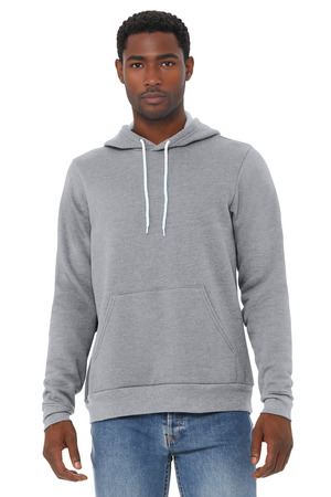 BELLA+CANVAS Unisex Sponge Fleece Pullover Hoodie. BC3719 Athletic Heather