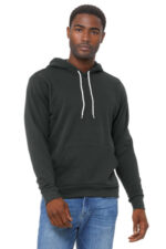 BELLA+CANVAS Unisex Sponge Fleece Pullover Hoodie. BC3719 Dark Grey