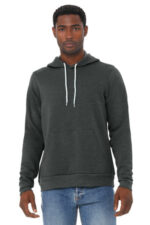 BELLA+CANVAS Unisex Sponge Fleece Pullover Hoodie. BC3719 Dark Grey Heather