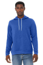 BELLA+CANVAS Unisex Sponge Fleece Pullover Hoodie. BC3719 Heather True Royal