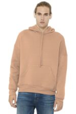 BELLA+CANVAS Unisex Sponge Fleece Pullover DTM Hoodie. BC3729 Peach