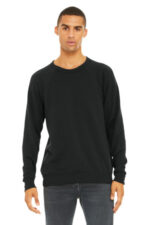 BELLA+CANVAS Unisex Sponge Fleece Raglan Sweatshirt. BC3901 Vintage Black