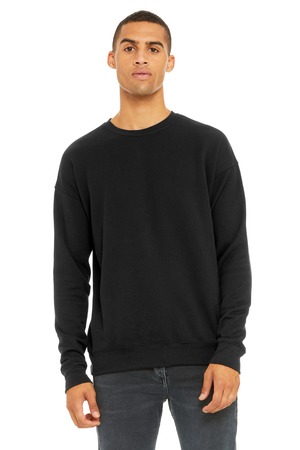 BELLA+CANVAS Unisex Sponge Fleece Drop Shoulder Sweatshirt. BC3945 Black