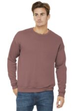 BELLA+CANVAS Unisex Sponge Fleece Drop Shoulder Sweatshirt. BC3945 Mauve