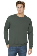 BELLA+CANVAS Unisex Sponge Fleece Drop Shoulder Sweatshirt. BC3945 Military Green