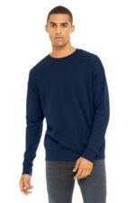 BELLA+CANVAS Unisex Sponge Fleece Drop Shoulder Sweatshirt. BC3945 Navy