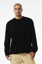 BELLA+CANVAS Unisex 7.5-Ounce Heavyweight Long Sleeve Tee BC4651 Black