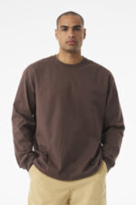 BELLA+CANVAS Unisex 7.5-Ounce Heavyweight Long Sleeve Tee BC4651 Cocoa