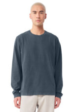 BELLA+CANVAS Unisex Heavyweight Garment-Dyed Long Sleeve Tee BC4851GD Washed Navy