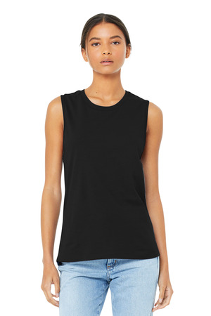 BELLA+CANVAS Women's Jersey Muscle Tank. BC6003 Black