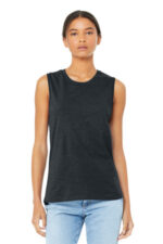 BELLA+CANVAS Women's Jersey Muscle Tank. BC6003 Dark Grey Heather
