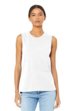 BELLA+CANVAS Women's Jersey Muscle Tank. BC6003 White