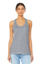 BELLA+CANVAS Women's Jersey Racerback Tank. BC6008 Athletic Heather