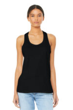 BELLA+CANVAS Women's Jersey Racerback Tank. BC6008 Black
