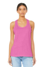 BELLA+CANVAS Women's Jersey Racerback Tank. BC6008 Charity Pink