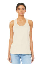 BELLA+CANVAS Women's Jersey Racerback Tank. BC6008 Natural
