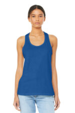 BELLA+CANVAS Women's Jersey Racerback Tank. BC6008 True Royal