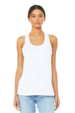 BELLA+CANVAS Women's Jersey Racerback Tank. BC6008 White