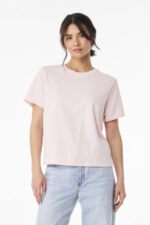 BELLA+CANVAS Women's 6-Ounce Heavyweight Tee BC6110 Soft Pink