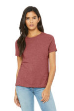 BELLA+CANVAS Women's Relaxed CVC Tee BC6400CVC Heather Mauve