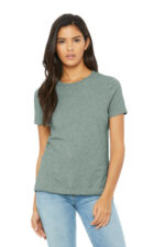 BELLA+CANVAS Women's Relaxed CVC Tee BC6400CVC Heather Sage