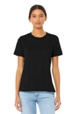 BELLA+CANVAS Women's Relaxed Jersey Short Sleeve Tee. BC6400 Black