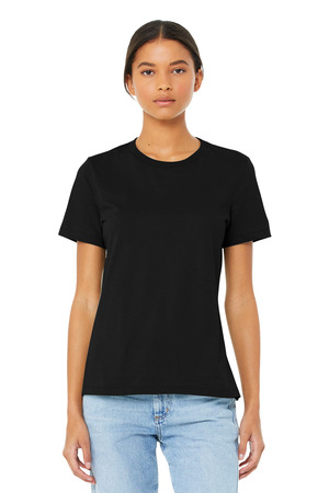 BELLA+CANVAS Women's Relaxed Jersey Short Sleeve Tee. BC6400 Black