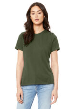BELLA+CANVAS Women's Relaxed Jersey Short Sleeve Tee. BC6400 Military Green