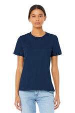 BELLA+CANVAS Women's Relaxed Jersey Short Sleeve Tee. BC6400 Navy
