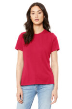 BELLA+CANVAS Women's Relaxed Jersey Short Sleeve Tee. BC6400 Red