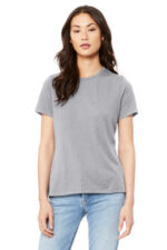 BELLA+CANVAS Women's Relaxed Jersey Short Sleeve Tee. BC6400 Solid Athletic Grey