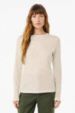 BELLA+CANVAS Women's Jersey Long Sleeve Tee BC6500 Heather Dust