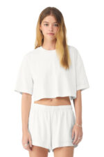 BELLA+CANVAS Women's Heavyweight Garment-Dyed Cropped Tee BC6882GD Vintage White